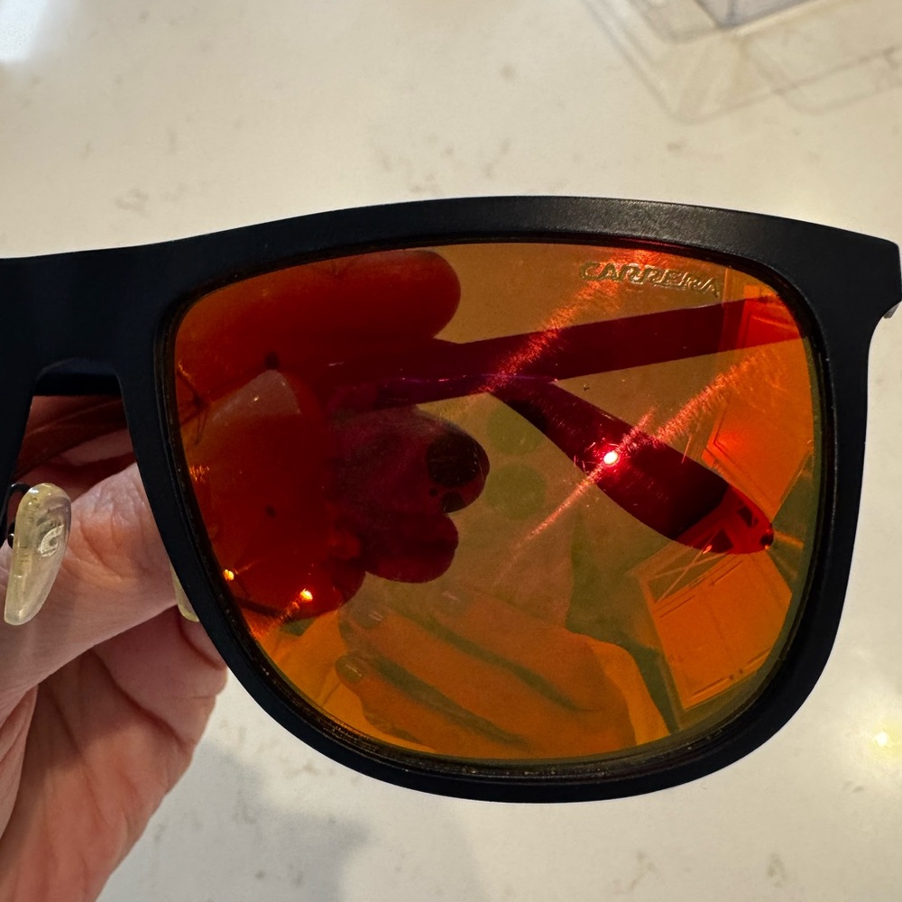 Carrera Navy Sunglasses with Orange Lenses - Picture 3 of 6